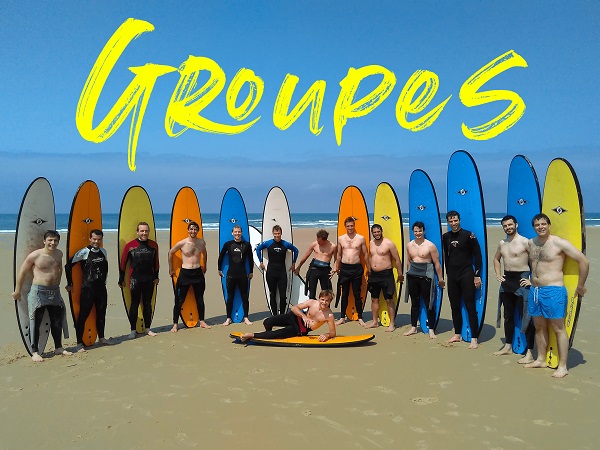 Cours de surf pour groupes et privés- team bulding- Arcachon.