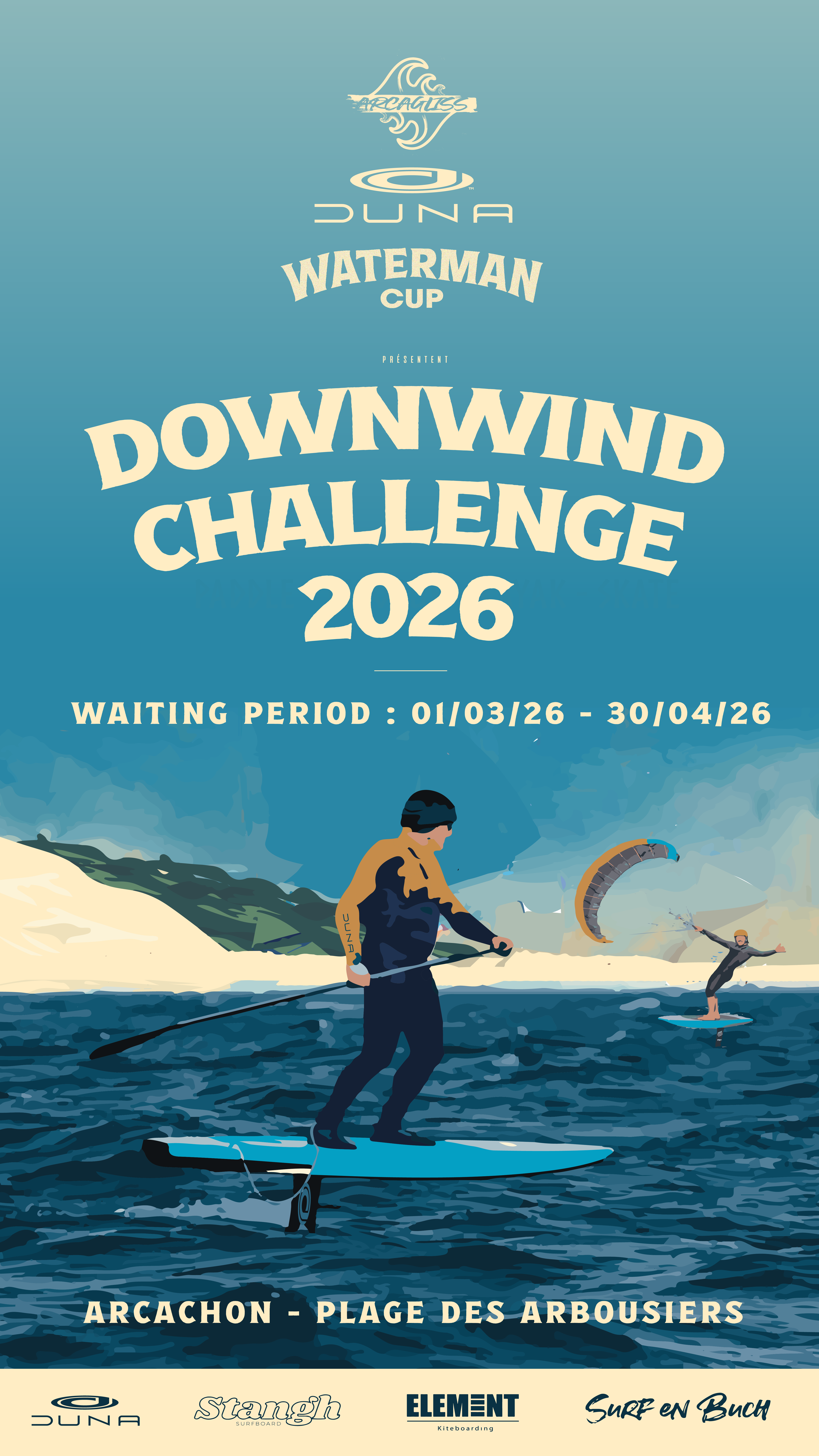 évènement sur le bassin d'Arcachon plage des arbousiers en juin 2025